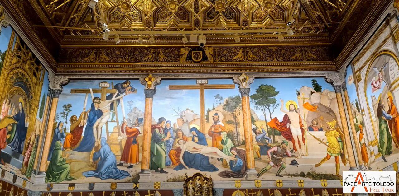 Frescos de las paredes de la sala capitular Frescos de las paredes de la sala capitular